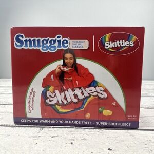 Snuggie The Original Wearable Blanket With Sleeves SKITTLES Pattern New In Box